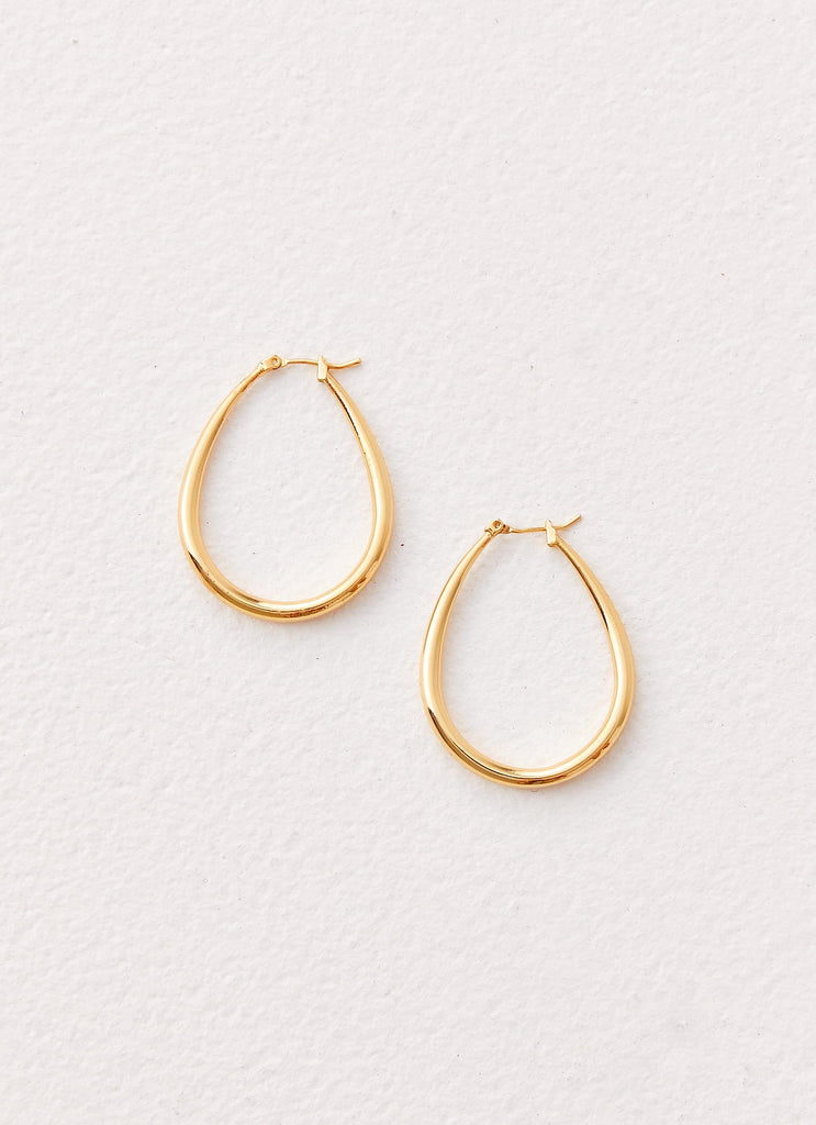 Gleam Hoop Earrings - Gold