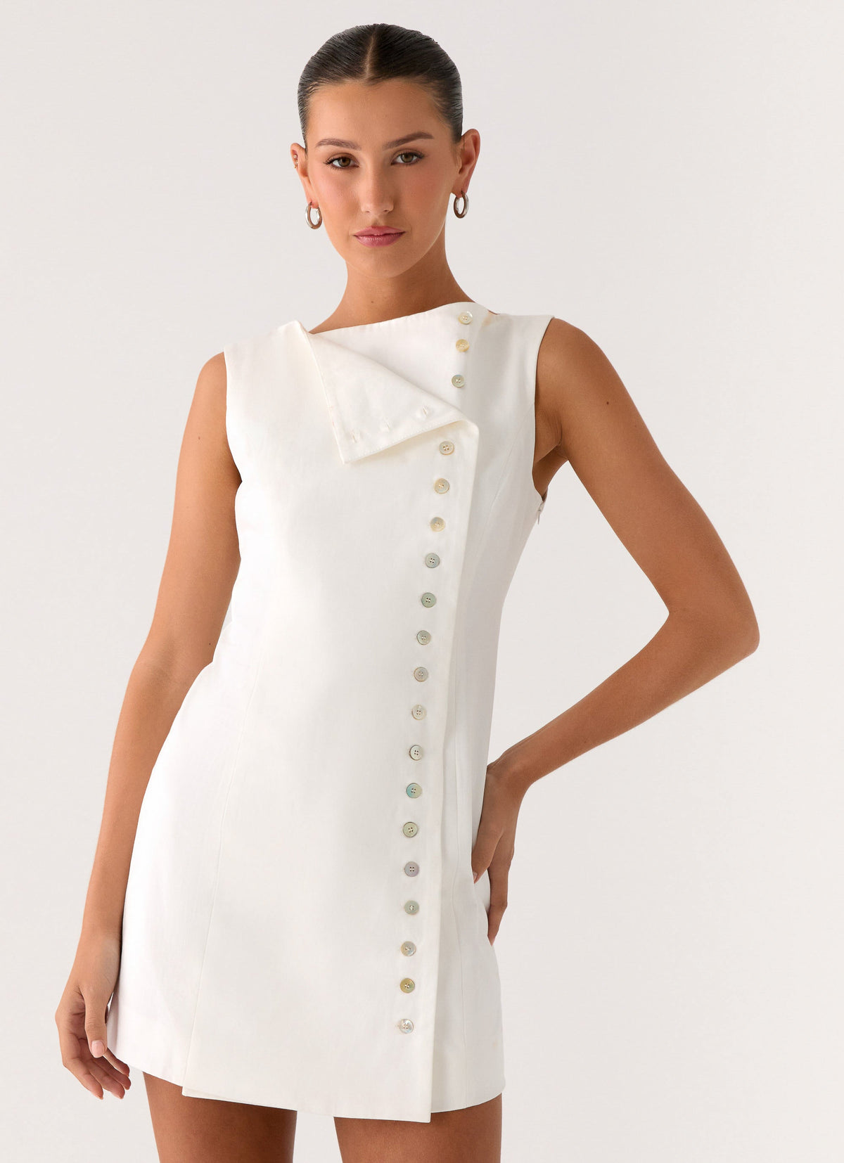 Golden Touch Cotton Mini Dress