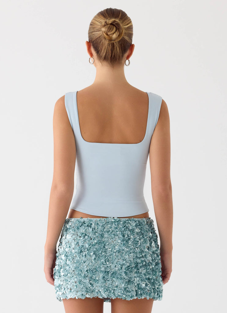 Guessing Games Top - Misty Blue