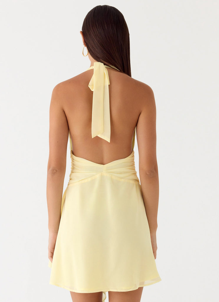 Guide You Halter Neck Mini Dress