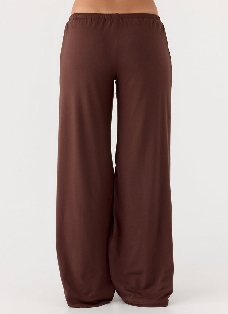 Hard To Tame Stretch Sweatpants - Chocolate