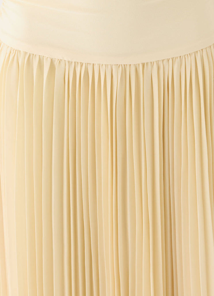 Harvest Sky Maxi Dress - Baby Yellow