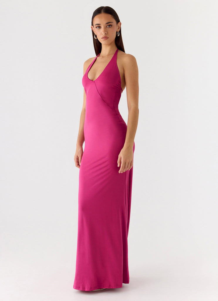 Have Your Attention Maxi Dress - Fuchsia Fuchsia / US 16 Have Your Attention Maxi Dress - Fuchsia Fuchsia / US 16