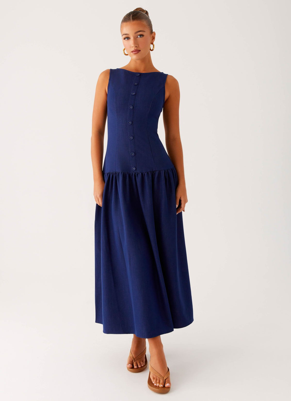 Hayes Denim Midi Dress