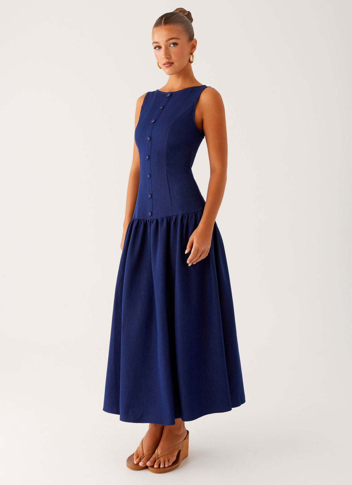 Hayes Denim Midi Dress
