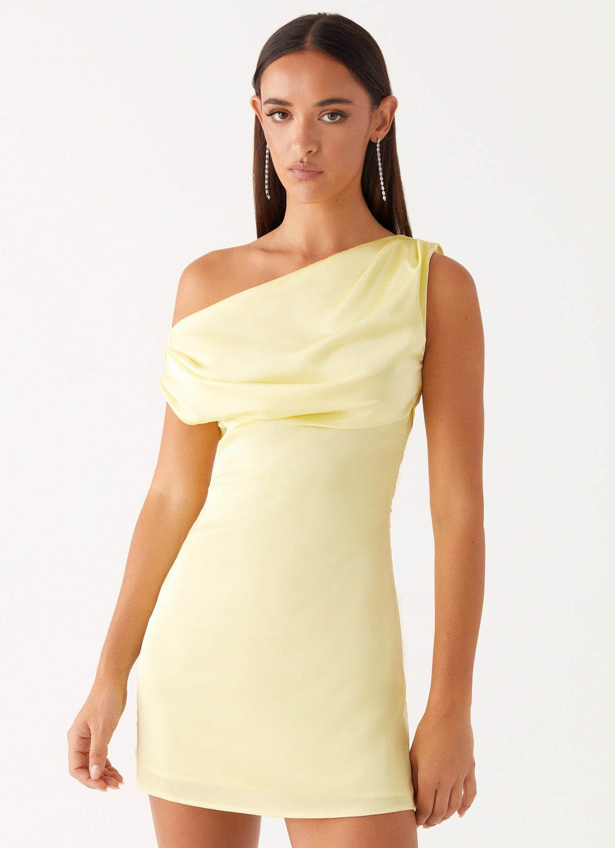 Heart Of Glass Satin Mini Dress