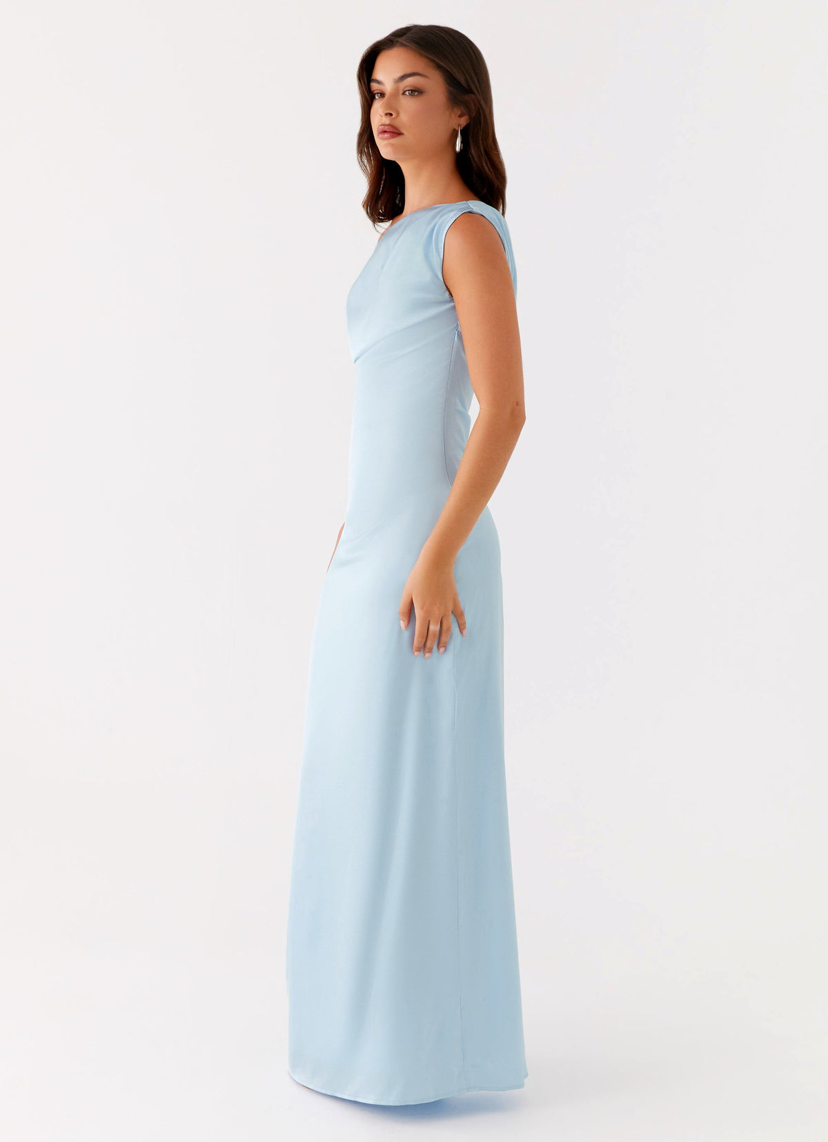 Heart Of Glass Satin Maxi Dress