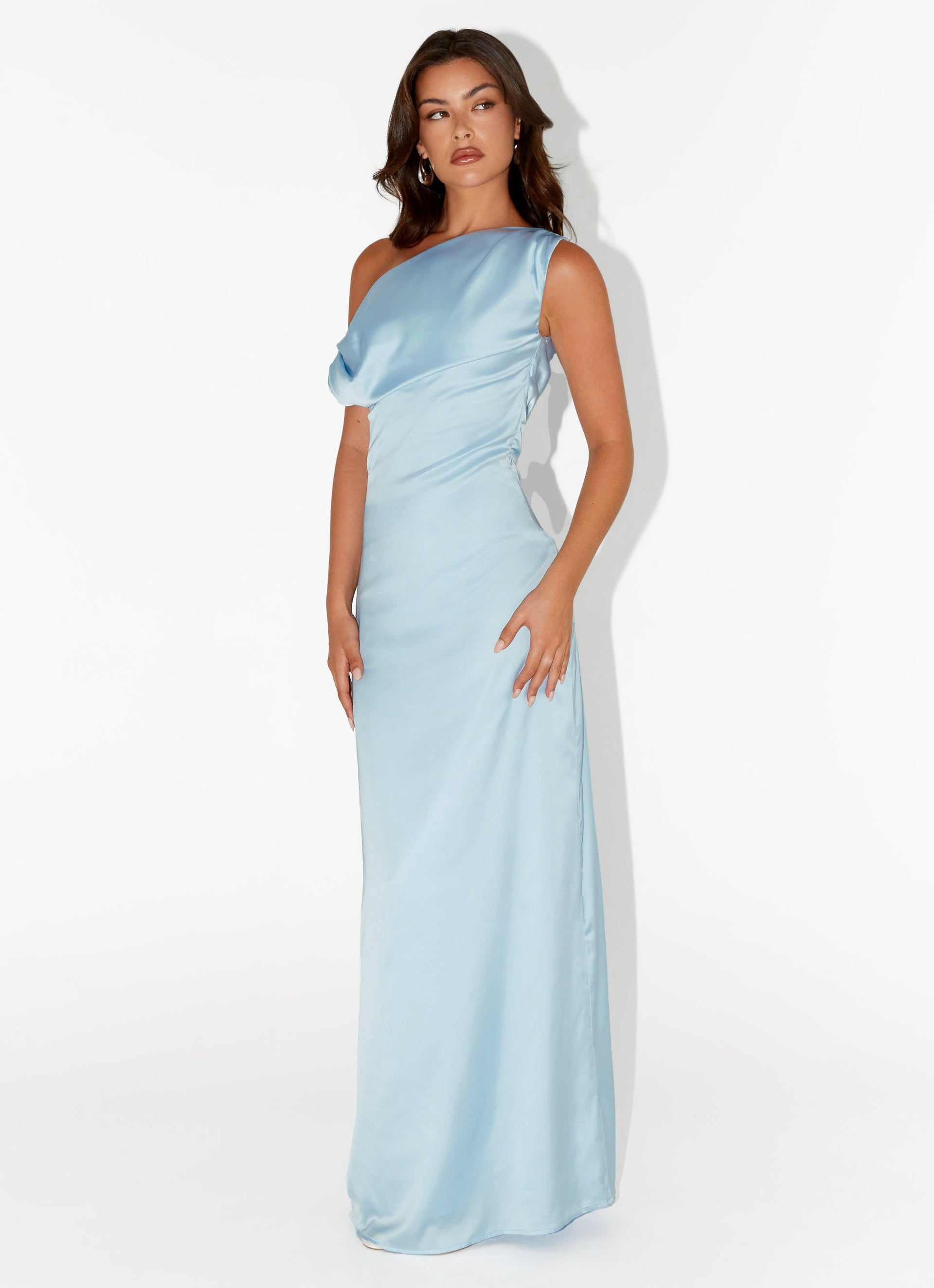 Heart Of Glass Satin Maxi Dress
