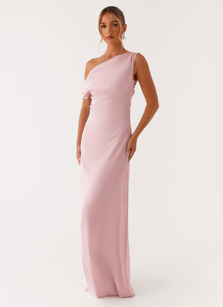 Heart Of Glass Satin Maxi Dress - Pink Pink / US 8 Heart Of Glass Satin Maxi Dress - Pink Pink / US 8