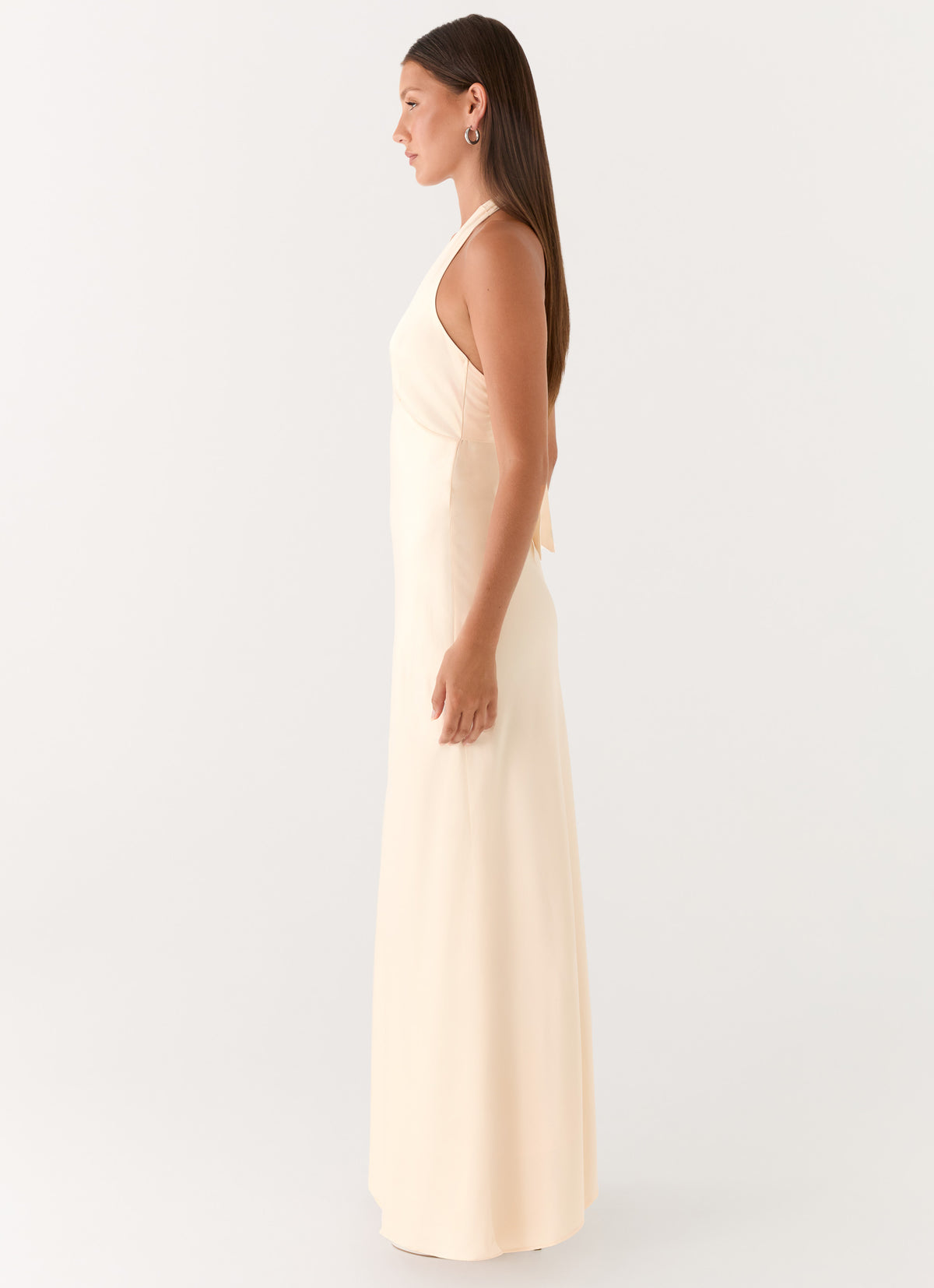 Rush Dress | Heavy Hearted Satin Maxi Dress