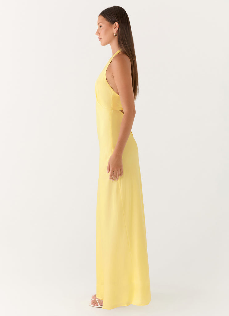 heavy hearted satin maxi dress Heavy Hearted Satin Maxi Dress