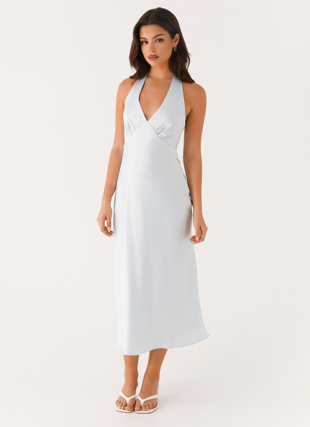 Heavy Hearted Midi Dress - Blue