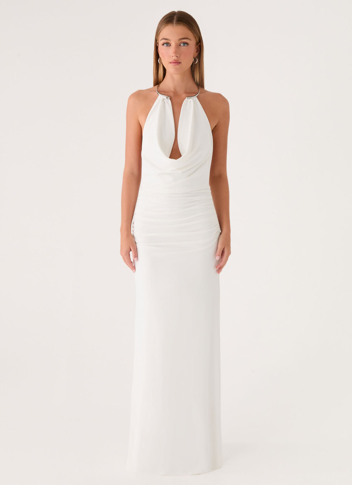 White Sorority Dress | Hena Maxi Dress