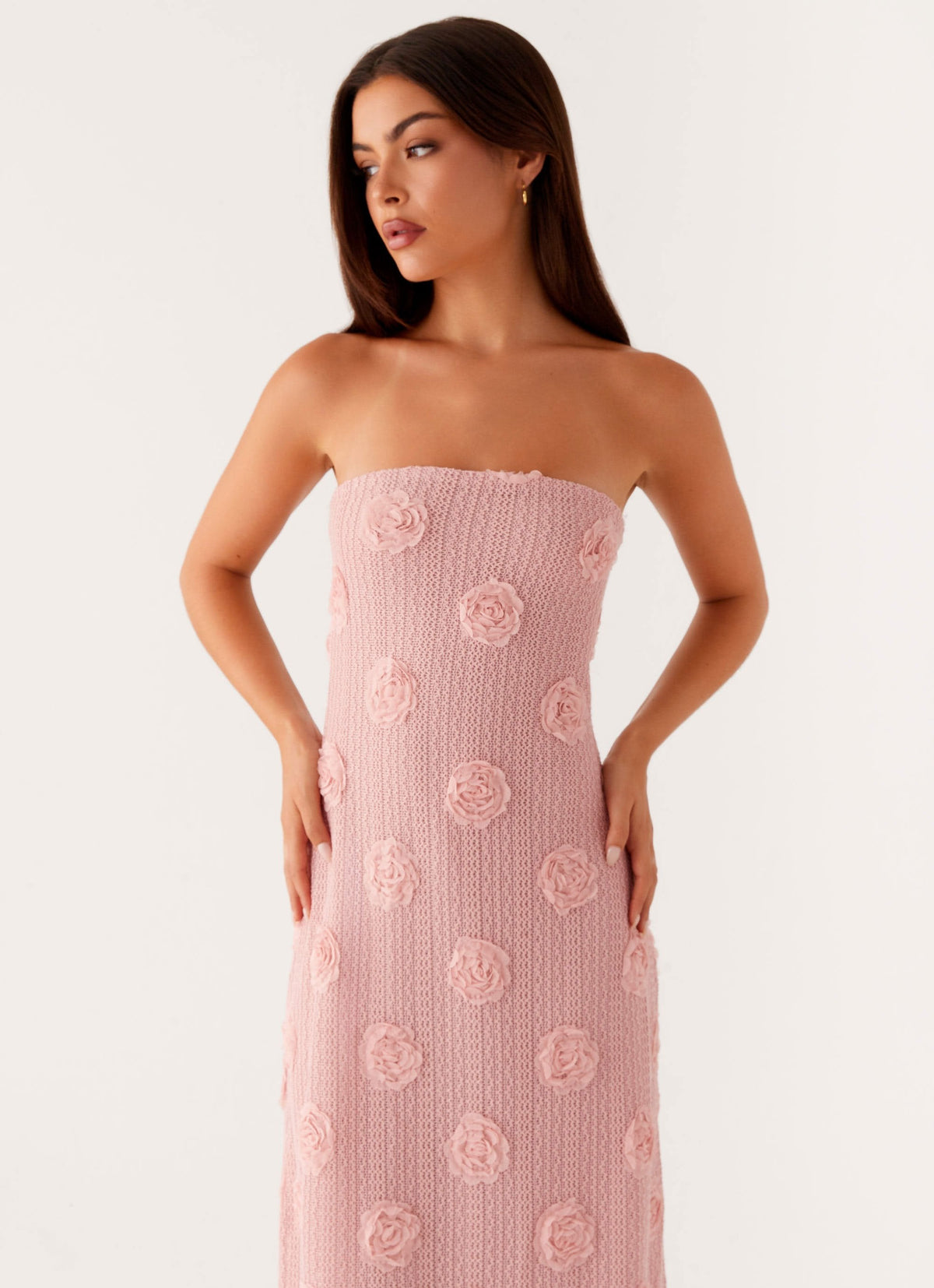 peppermayo pink dress Karma Maxi Fully lined skirt Sorority Rush Dress | Ringo