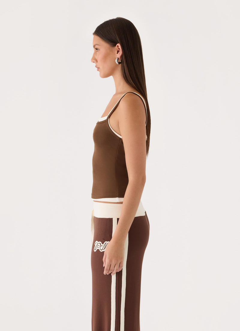Hollywood Baby Tank Top - Chocolate