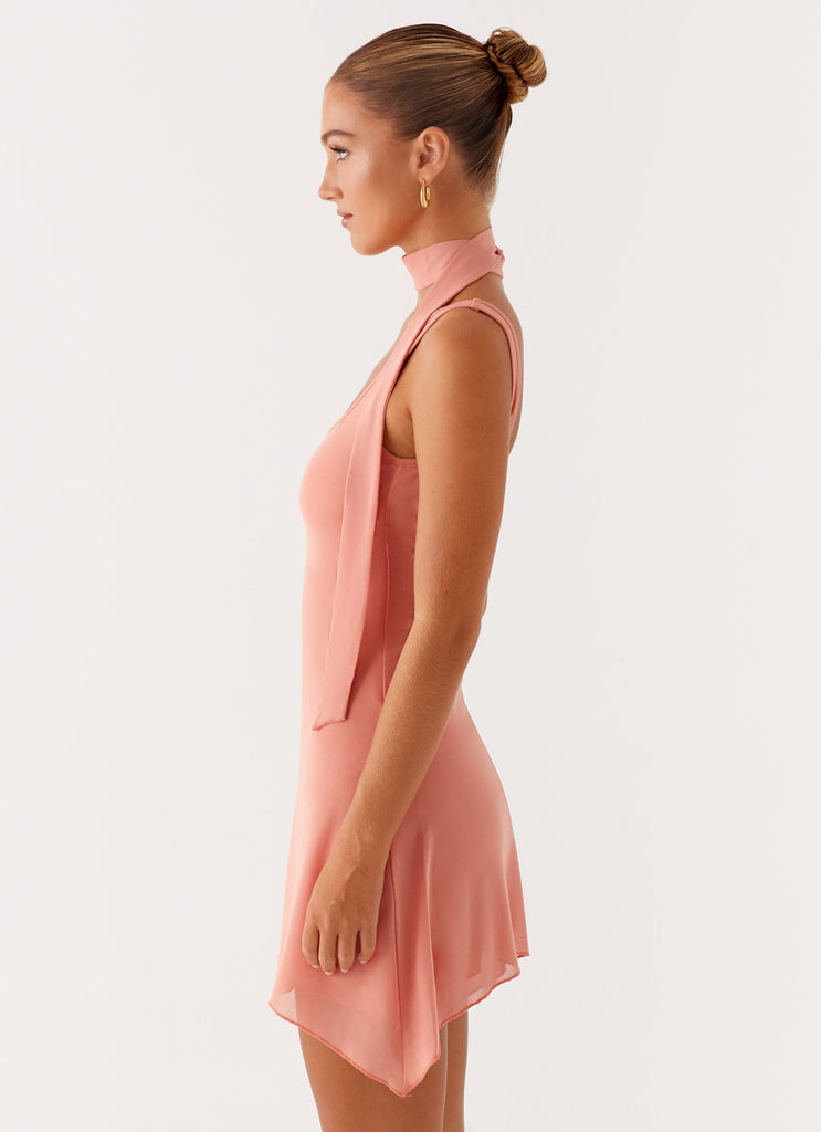 peach mini dress Hudson Mini Dress