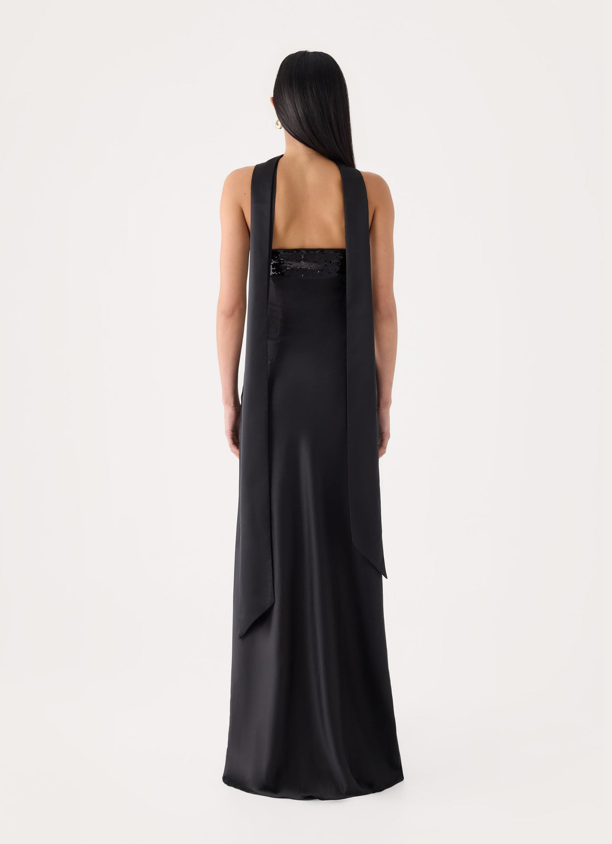 Hush Sequin Maxi Dress - Black