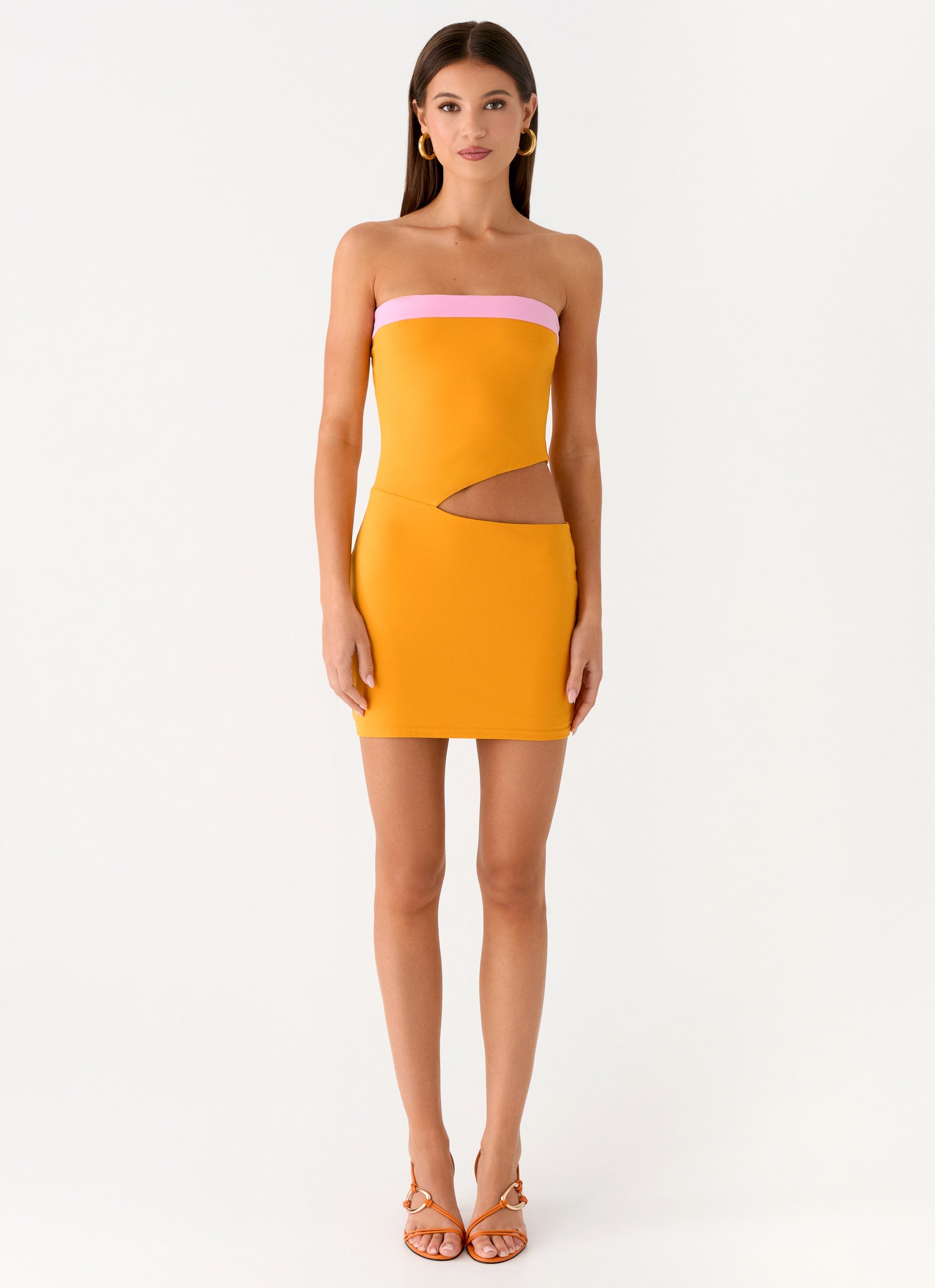peppermayo orange dress Sorority Rush Dress | Vietta Sequin Cami Micro Mini Dress