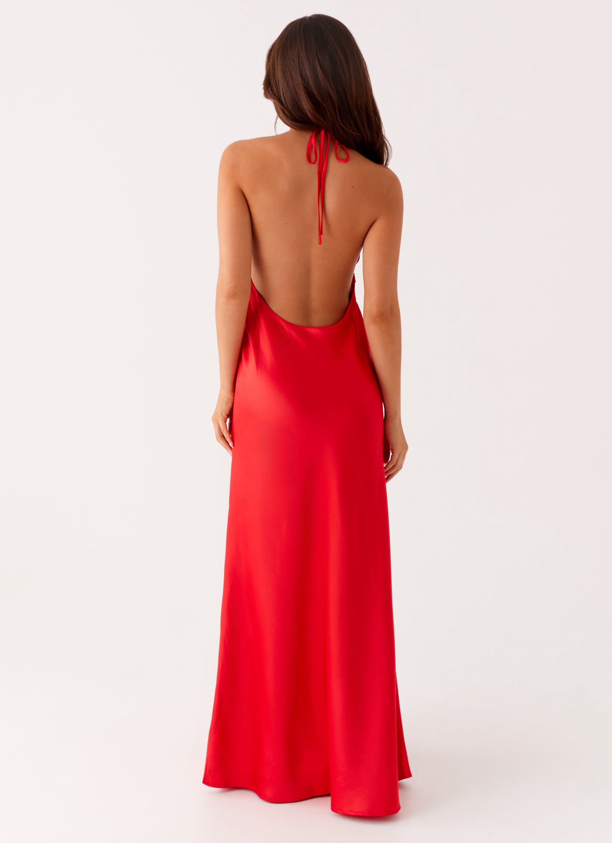 red bodycon maxi dress Red Backless Bodycon Maxi Dress: Elegant Prom Bridesmaid Gown
