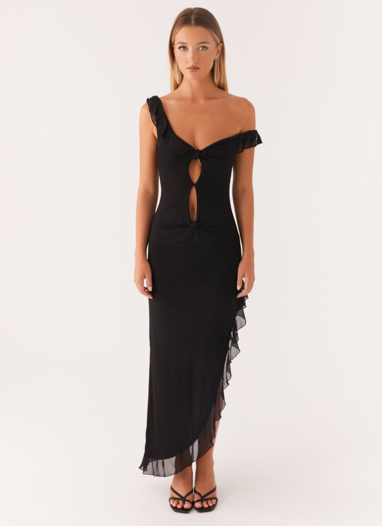 Impossible Cut Out Midi Dress - Black Peppermayo US Impossible Cut Out Midi Dress - Black Peppermayo US
