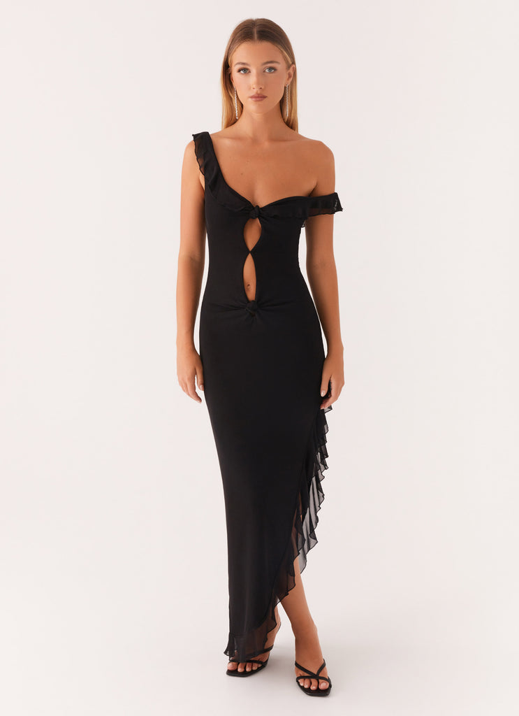 Impossible Cut Out Midi Dress - Black Peppermayo US Impossible Cut Out Midi Dress - Black Peppermayo US