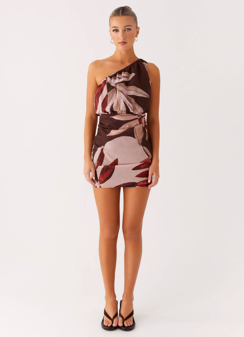 Indianna Mini Dress - Cinnamon Palm