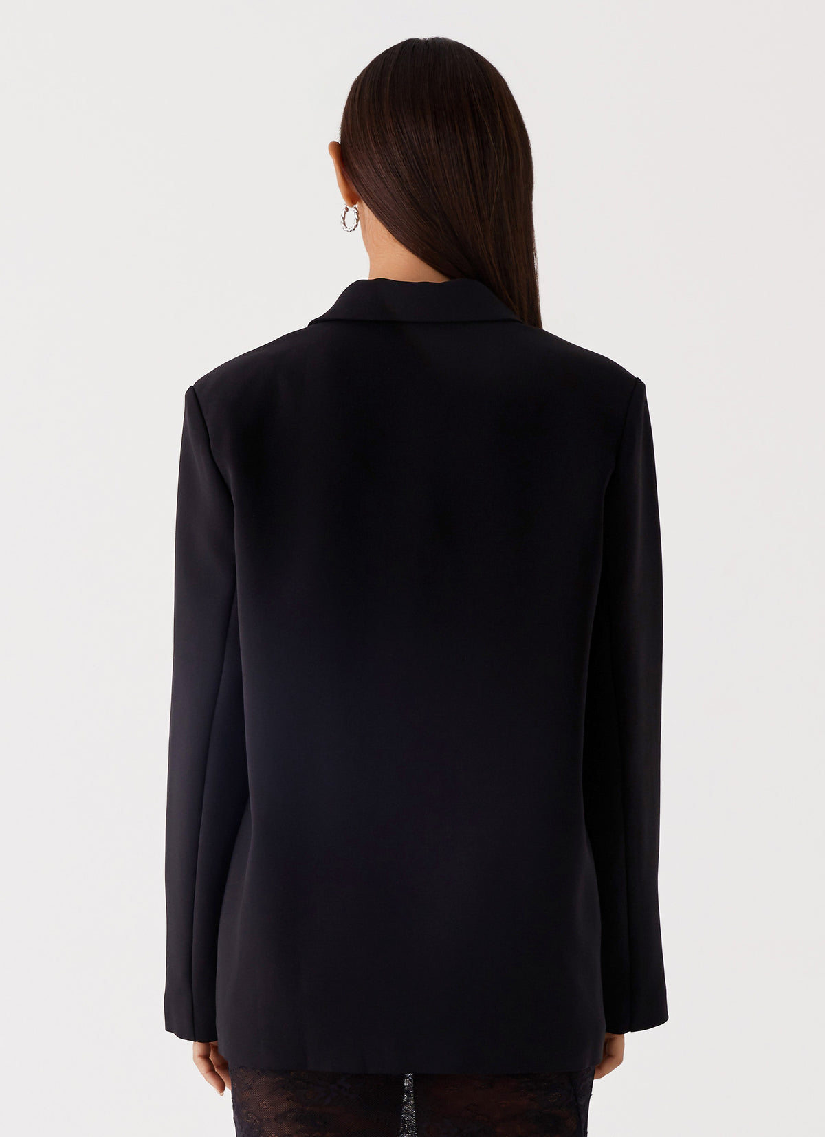 Into the Dark Oversized Blazer - Black