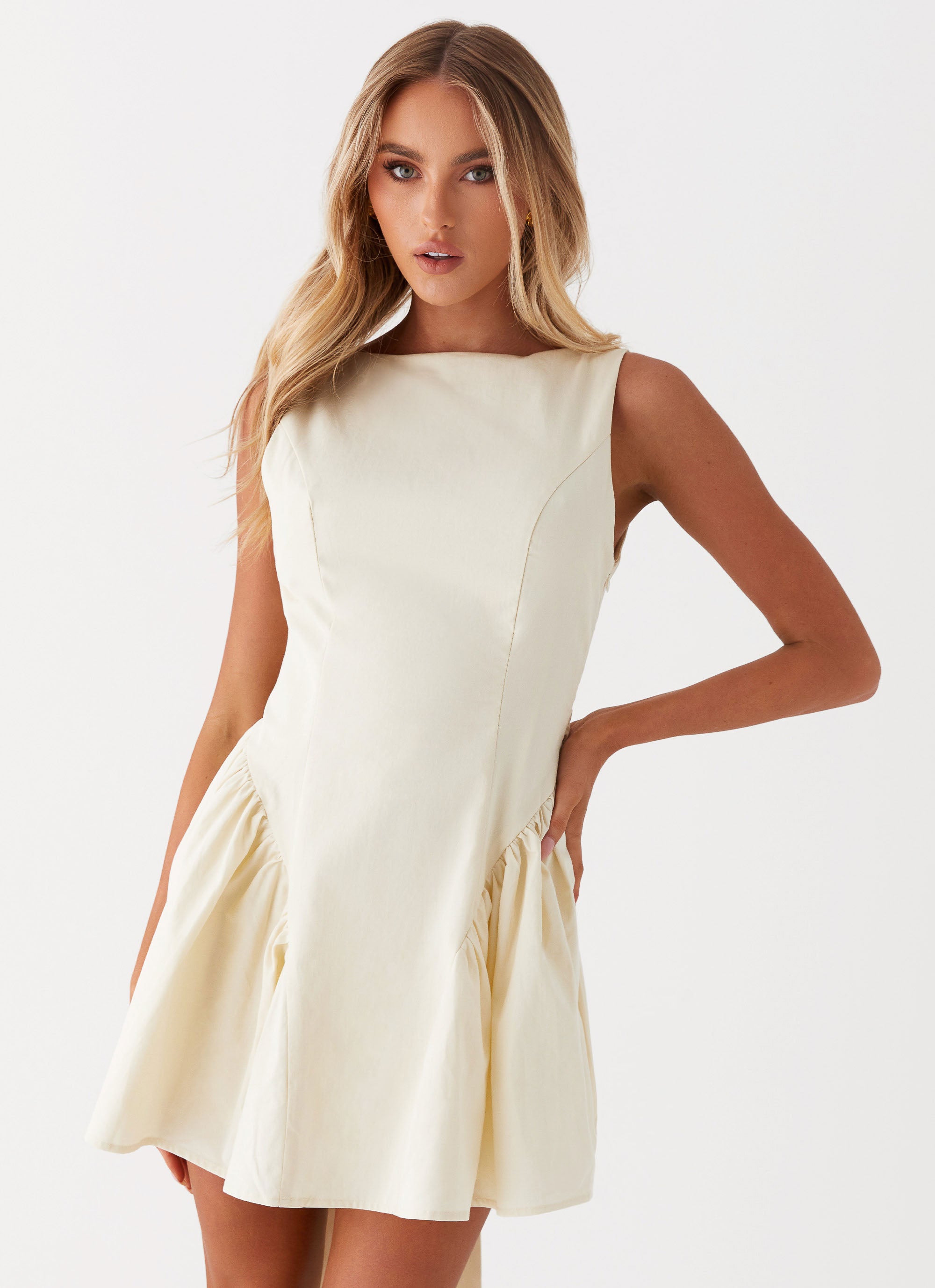 Invited Mini Dress - Ivory Peppermayo US Invited Mini Dress - Ivory Peppermayo US