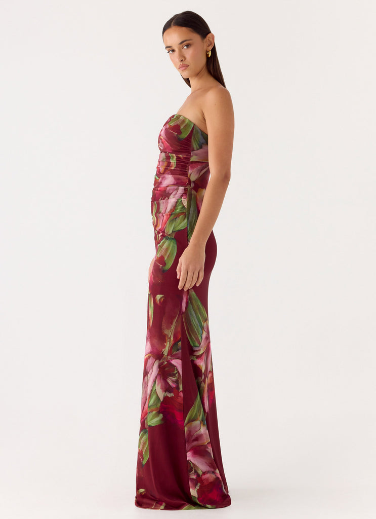 cuban dresses Iroha Strapless Maxi Dress