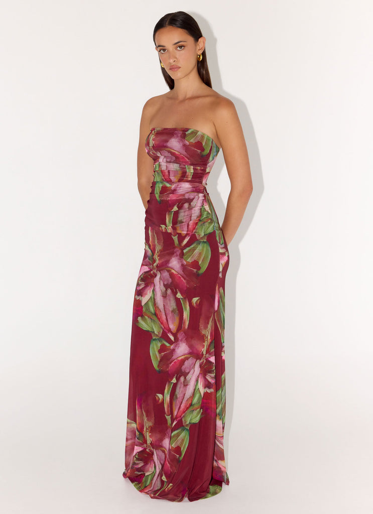 cuban dress Iroha Strapless Maxi Dress