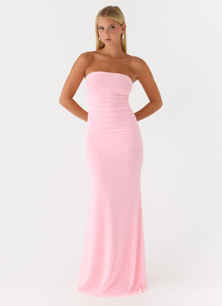 Iroha Strapless Maxi Dress - Pink
