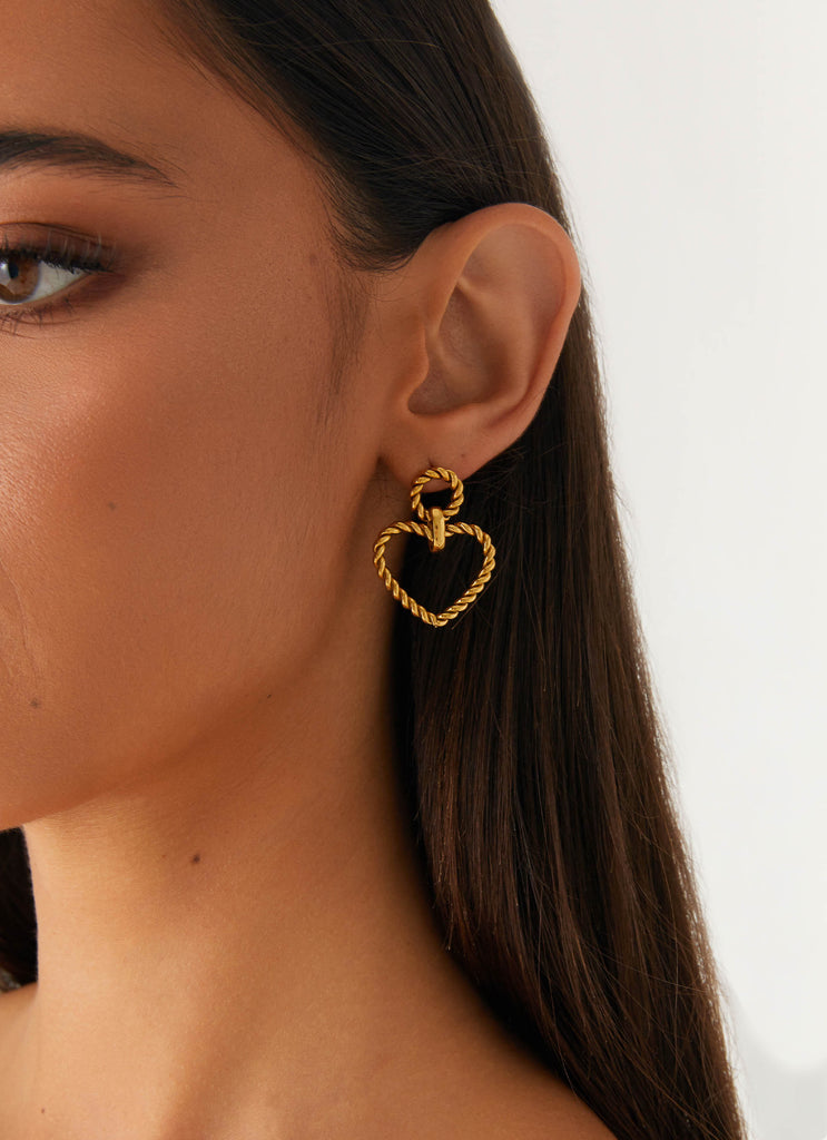 J'Adore Earrings - Gold