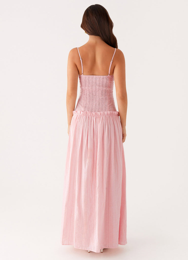 Jacinda Drop Waist Maxi Dress - Pink Pink / US 12 Jacinda Drop Waist Maxi Dress - Pink Pink / US 12