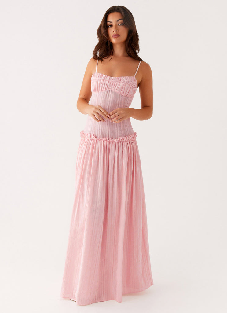 Jacinda Drop Waist Maxi Dress - Pink Jacinda Drop Waist Maxi Dress - Pink