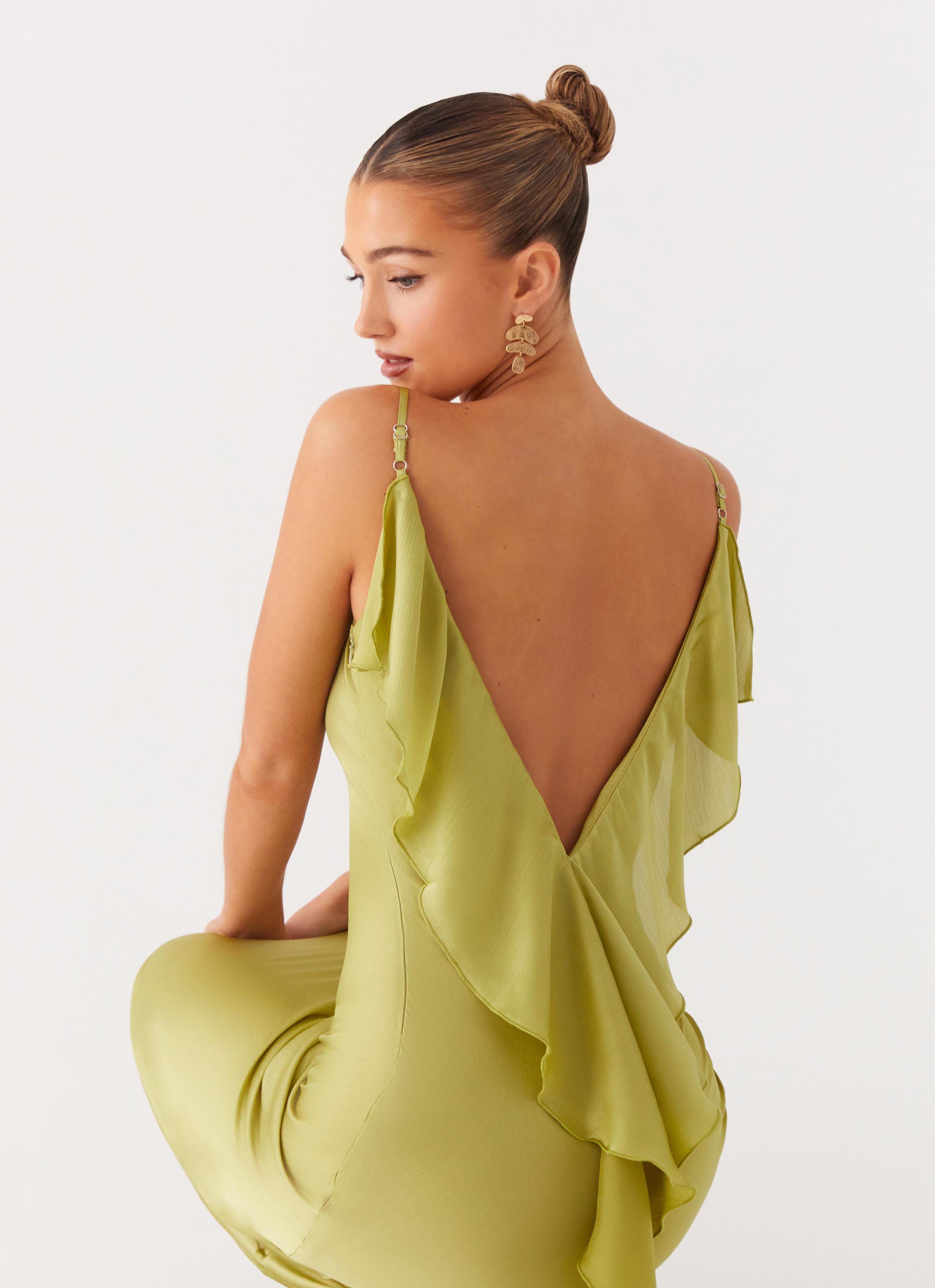 Jade Escape Maxi Dress - Lime Lime / US 18 Jade Escape Maxi Dress - Lime Lime / US 18