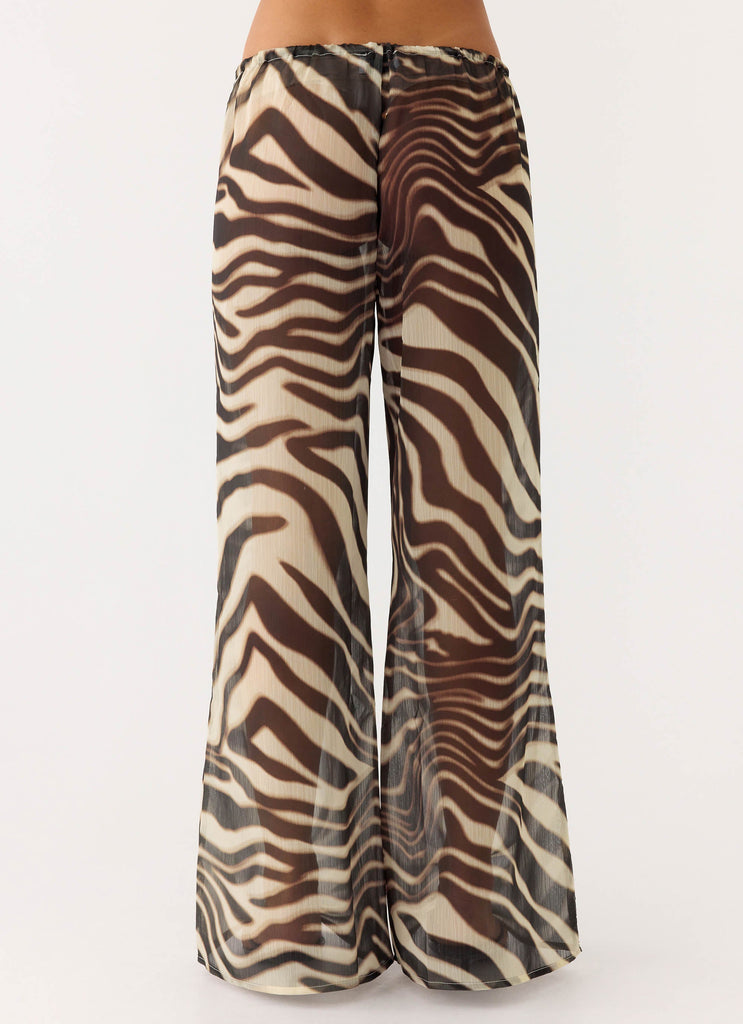 Jadia Flared Pants - Zebra