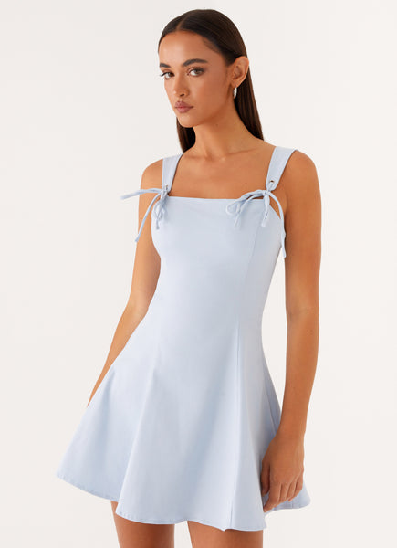 jamaya tie mini dress Jamaya Tie Mini Dress