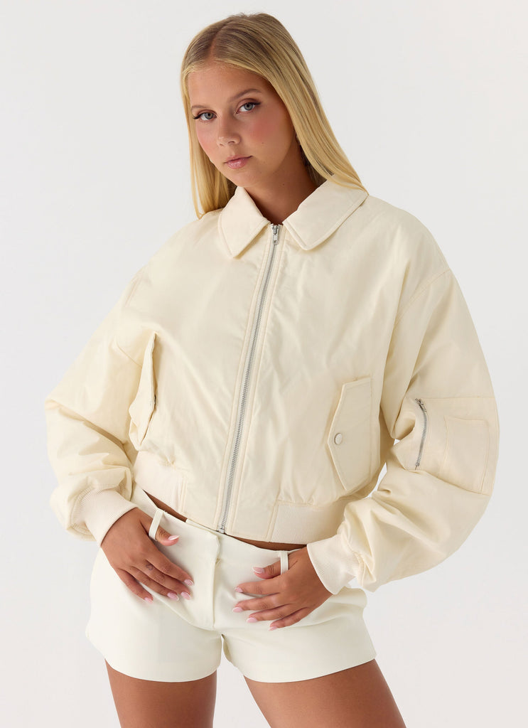 Jameson Bomber Jacket - Ivory