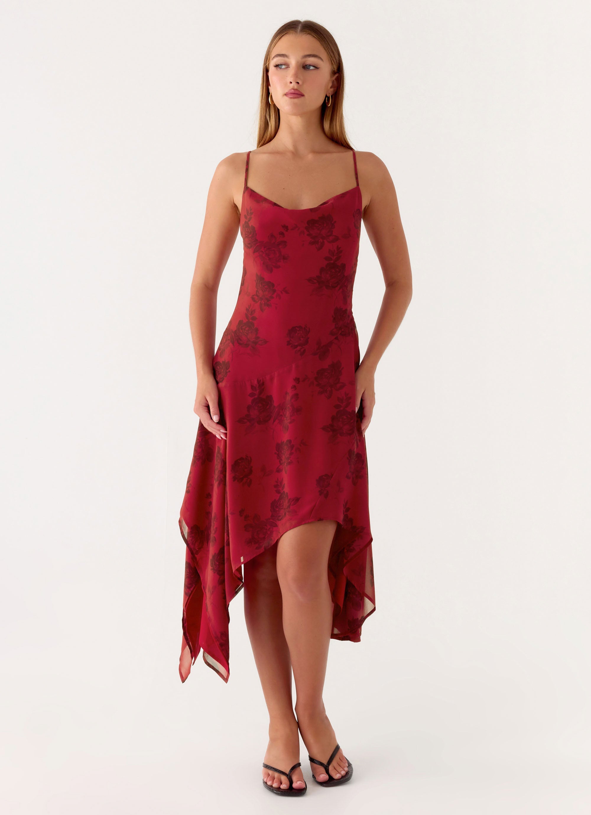 Jasiel Midi Dress - Cherry Rose Peppermayo US Jasiel Midi Dress - Cherry Rose Peppermayo US