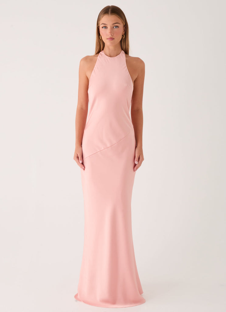 casual peach maxi dress Long Casual Peach Color Dress Women Peach Pink V-neck Long Sleeve Georgette Maxi Dress At 724