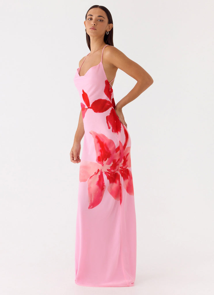 Jasmyn Cowl Maxi Dress - Pink Petal Peppermayo US Jasmyn Cowl Maxi Dress - Pink Petal Peppermayo US