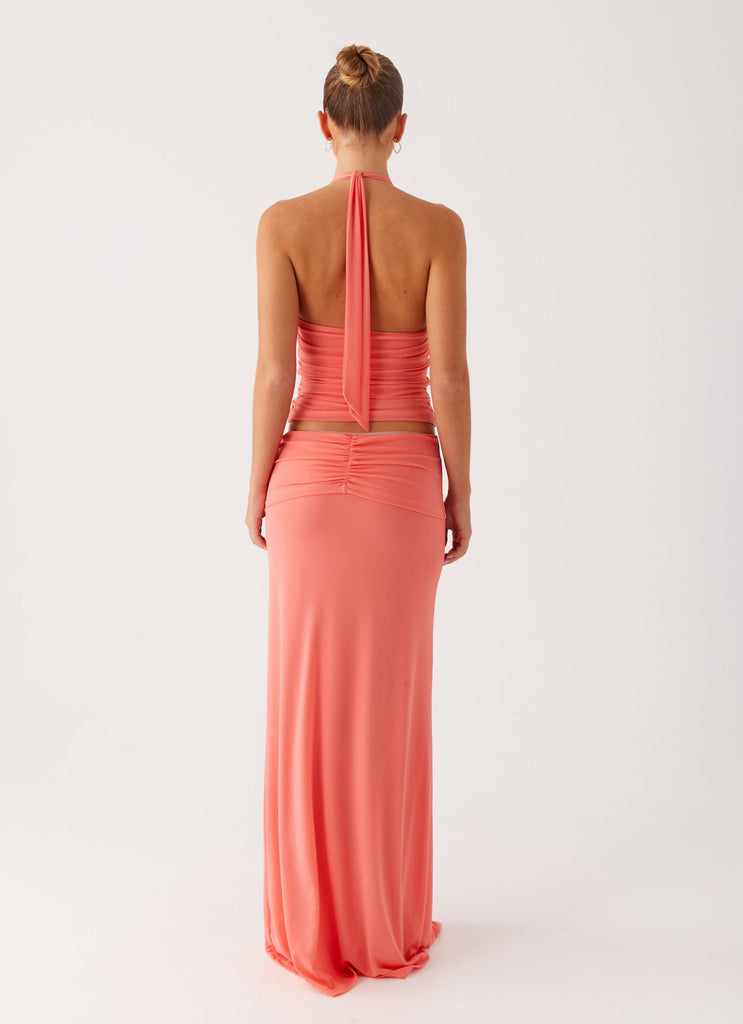 Jayce Maxi Skirt - Salmon Peppermayo US Jayce Maxi Skirt - Salmon Peppermayo US