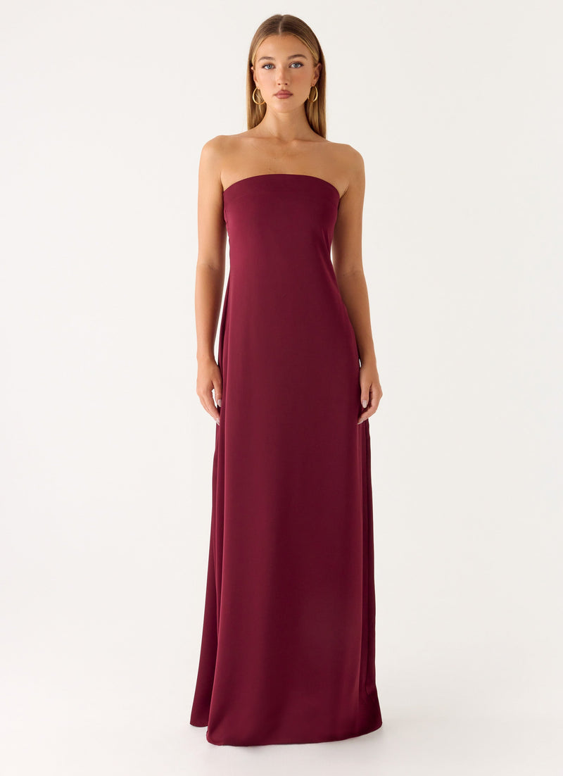 Jiana Maxi Dress - Merlot