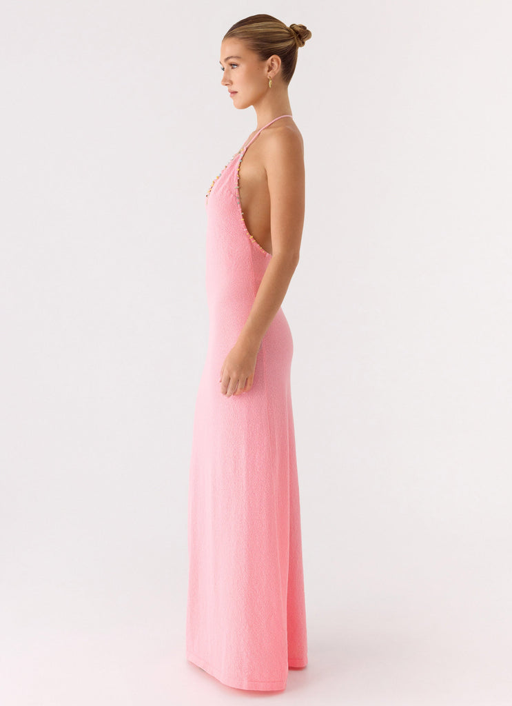 Jianna Knit Maxi Dress - Pink Pink / L-XL Jianna Knit Maxi Dress - Pink Pink / L-XL
