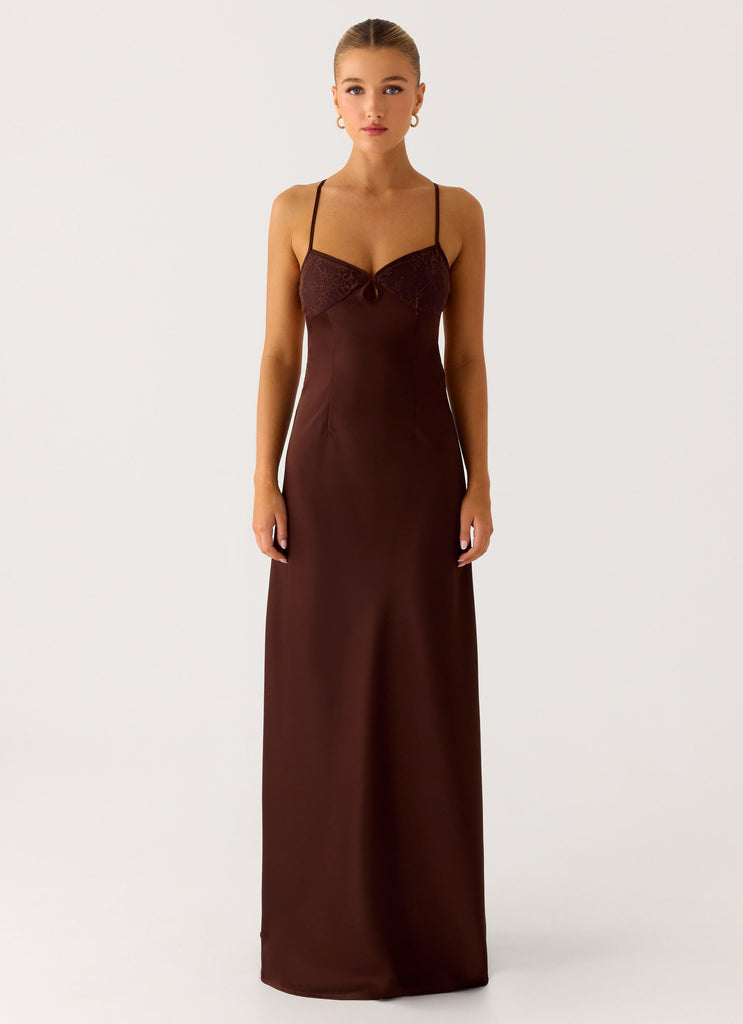 joanie maxi dress Joanie Knit Open Back Maxi Dress Another Girl