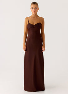 Joanie Maxi Dress - Chocolate