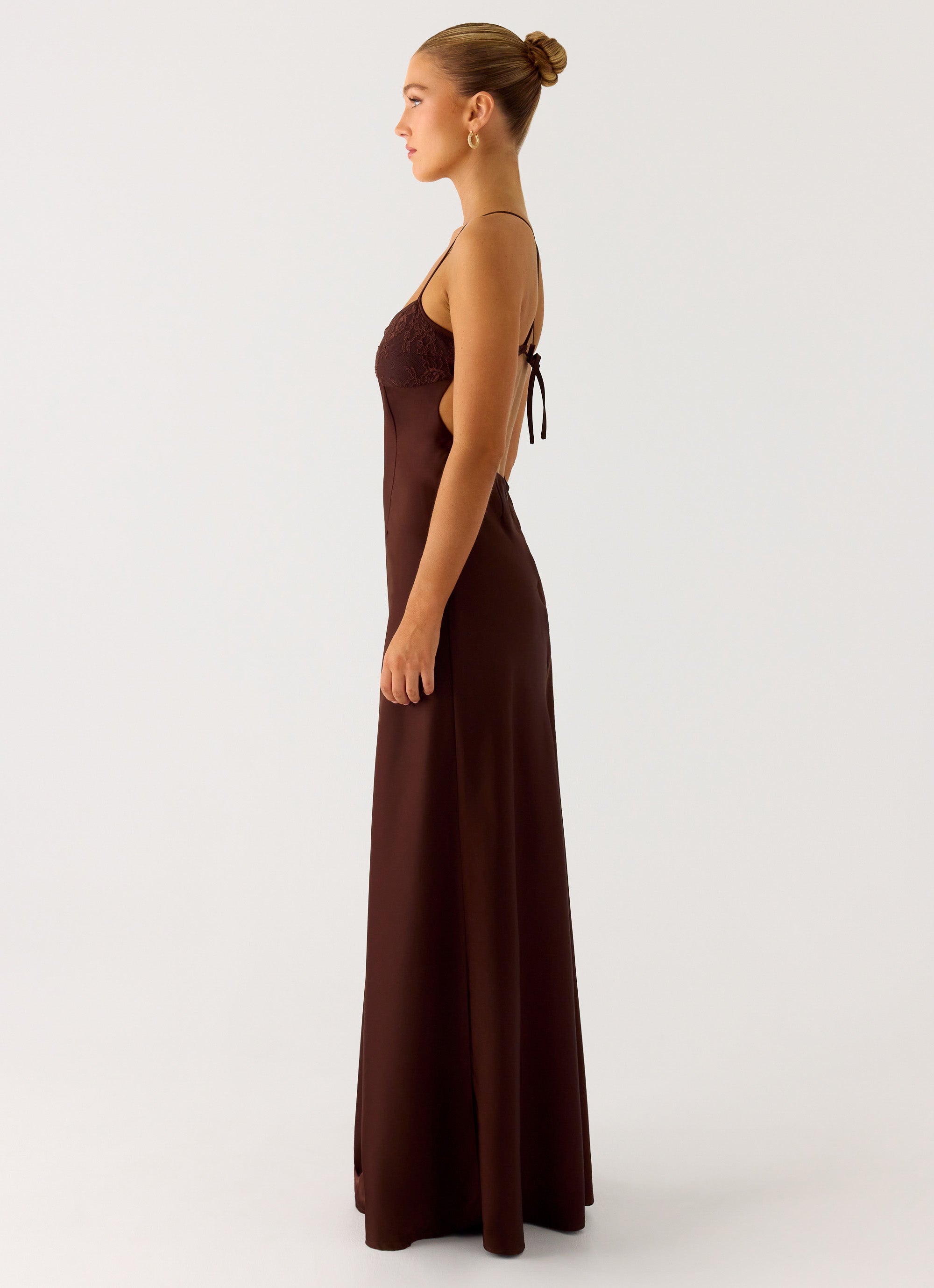 Joanie Maxi Dress - Chocolate Chocolate / US 14 Joanie Maxi Dress - Chocolate Chocolate / US 14