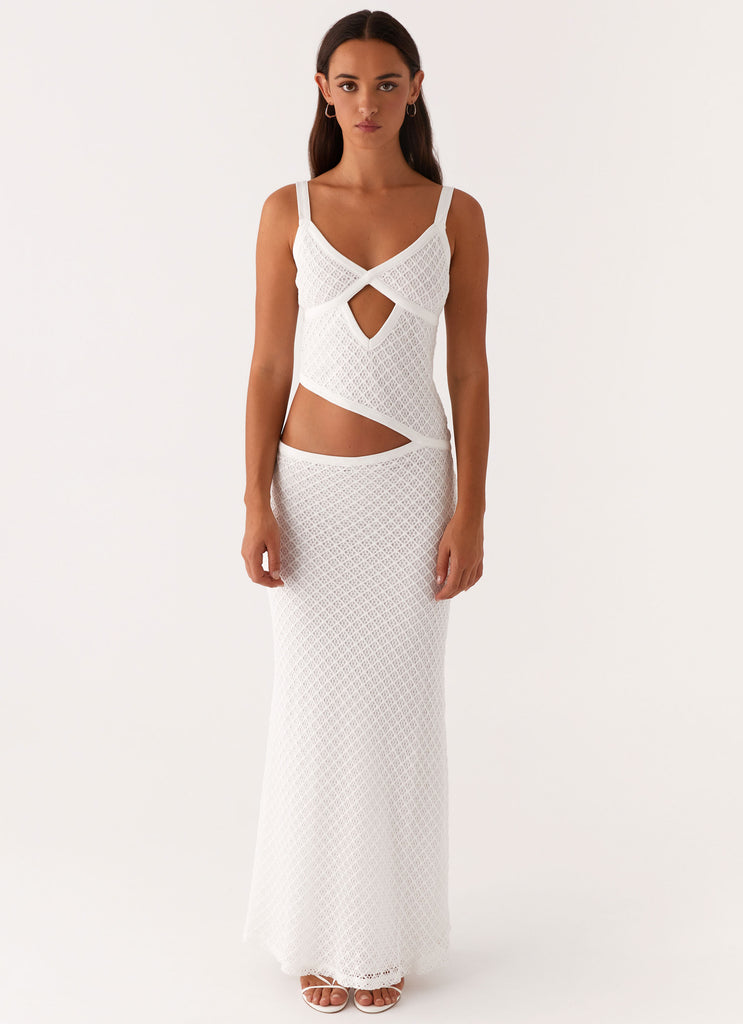 Jocelyn Maxi Dress - White Crochet