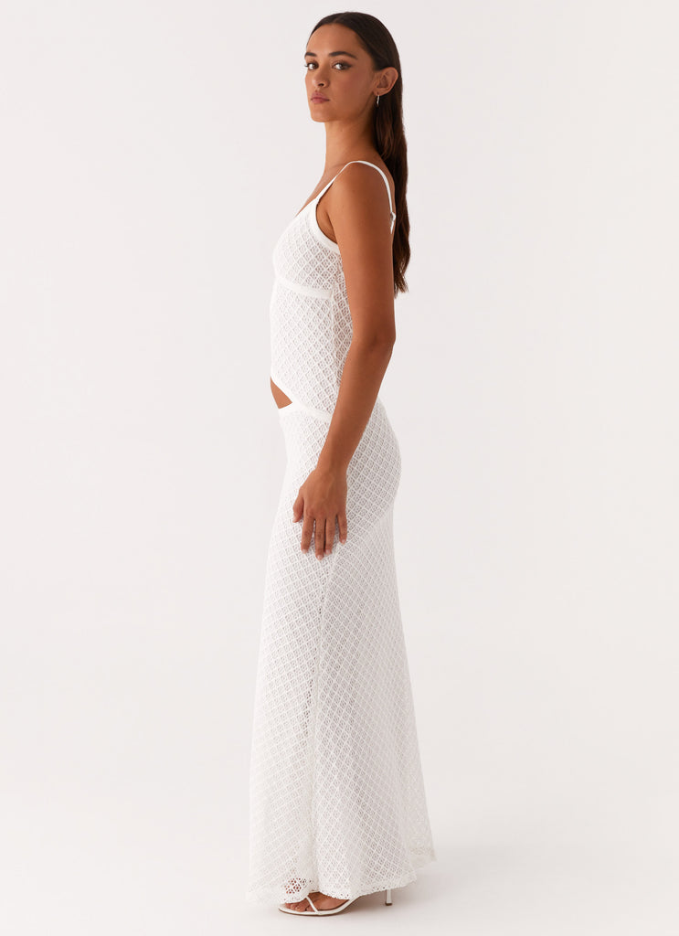 Jocelyn Maxi Dress - White Crochet