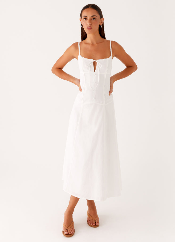 Joyful Midi Dress - White